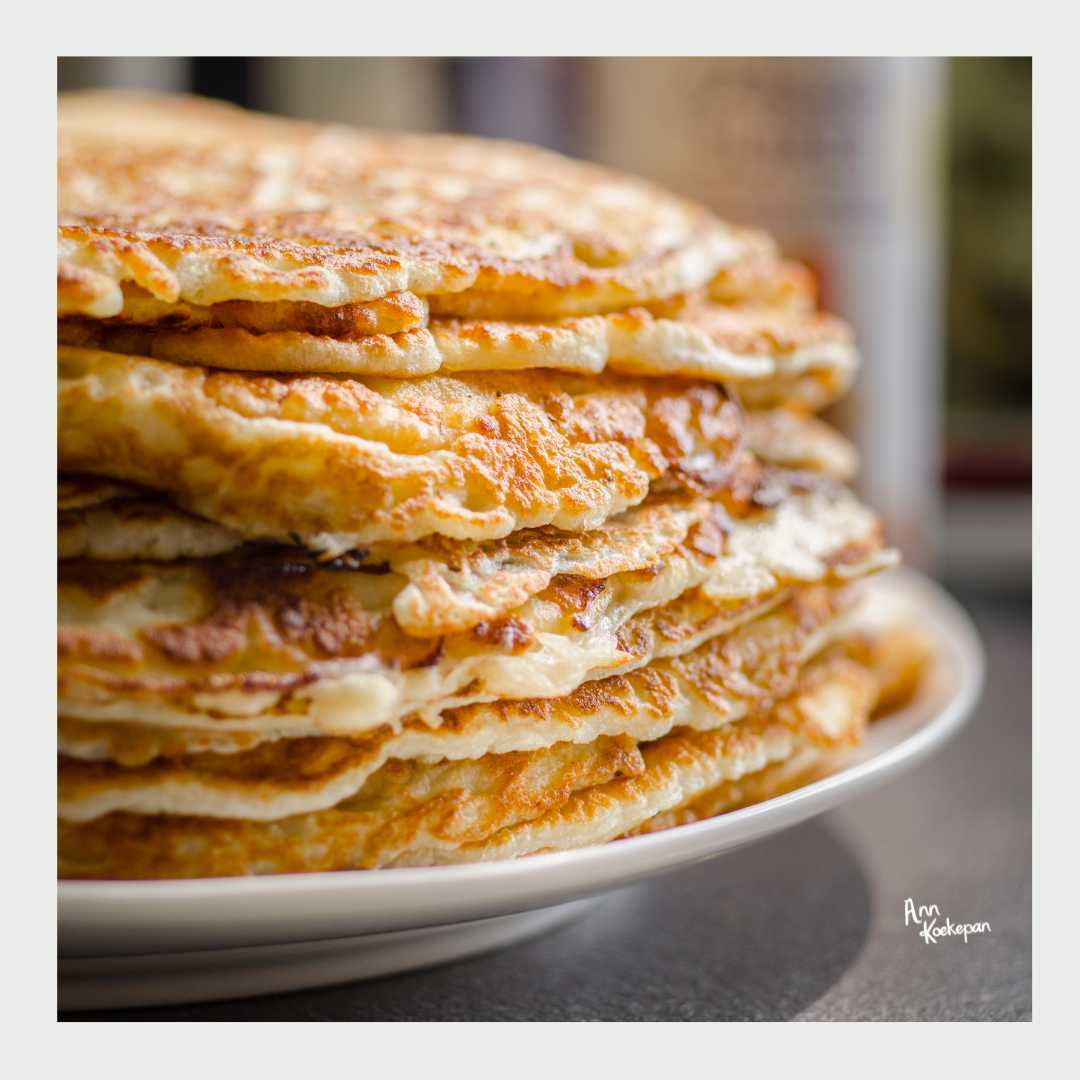 traditionele pannenkoeken met verse gist